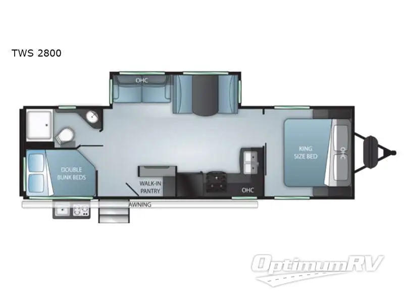 2022 Cruiser Twilight Signature TWS2800 Floorplan Photo