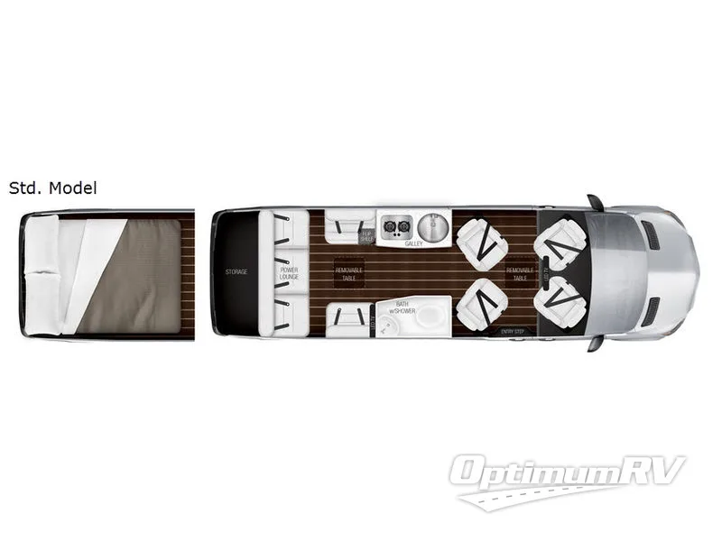 2018 Airstream Interstate Lounge EXT EXT LOUNGE RV Floorplan Photo