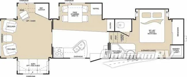 2007 Keystone Montana 3500 RL Floorplan Photo