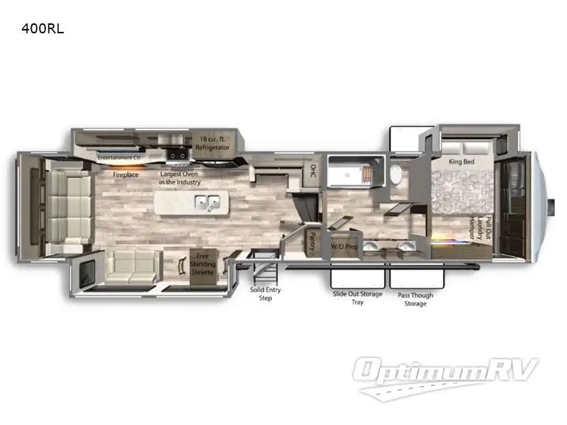2021 Dutchmen Yukon 400RL Floorplan Photo
