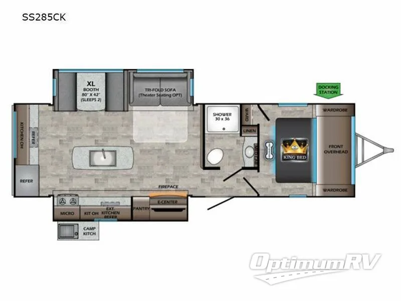 2022 CrossRoads Sunset Trail SS285CK RV Floorplan Photo