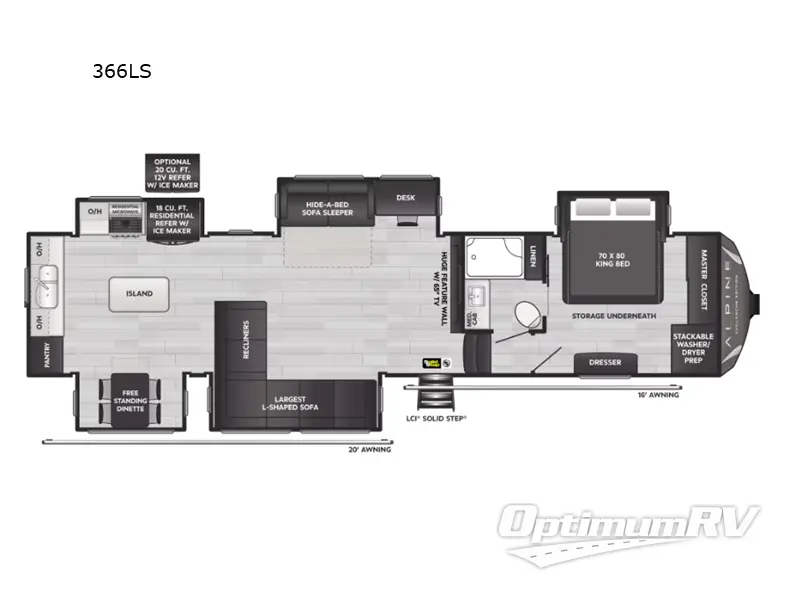 2025 Keystone Alpine Avalanche Edition 366LS Floorplan Photo