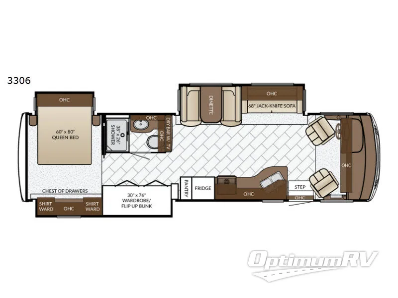 2017 Newmar Bay Star 3306 Floorplan Photo