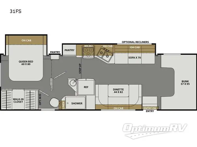 2023 Coachmen Freelander 31FS RV Floorplan Photo