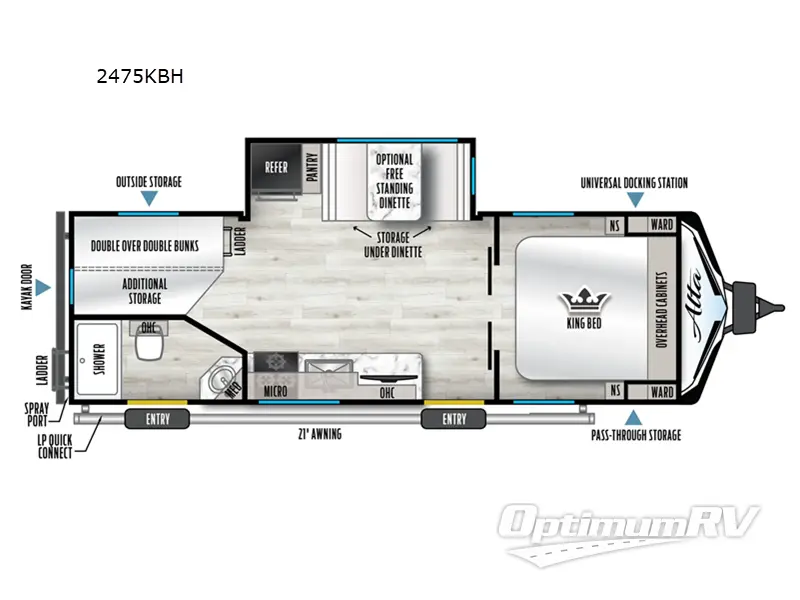 2025 East To West Alta 2475KBH Floorplan Photo