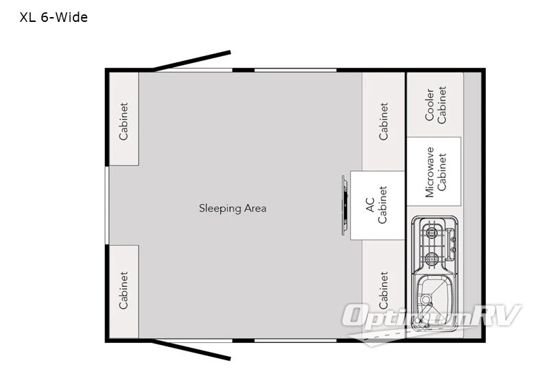 2020 nuCamp TAG XL 6-Wide Floorplan Photo