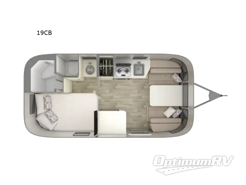 2022 Airstream Bambi 19CB Floorplan Photo
