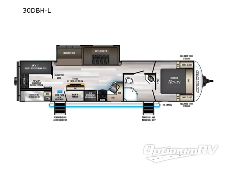 2022 Forest River Cherokee Alpha Wolf 30DBH-L Floorplan Photo