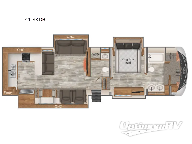 2021 DRV Luxury Suites Mobile Suites 41 RKDB RV Floorplan Photo