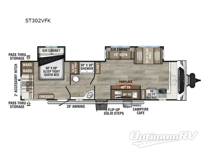 2025 Venture SportTrek ST302VFK Floorplan Photo
