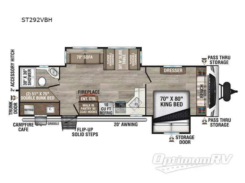 2025 Venture SportTrek ST292VBH Floorplan Photo