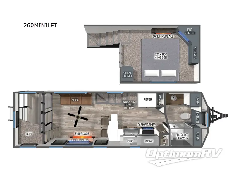 2025 Palomino Puma Destination 260MINILFT RV Floorplan Photo