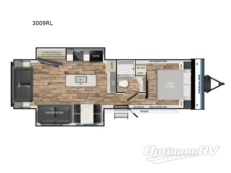 2025 Heartland Prowler 3009RL RV Floorplan Photo