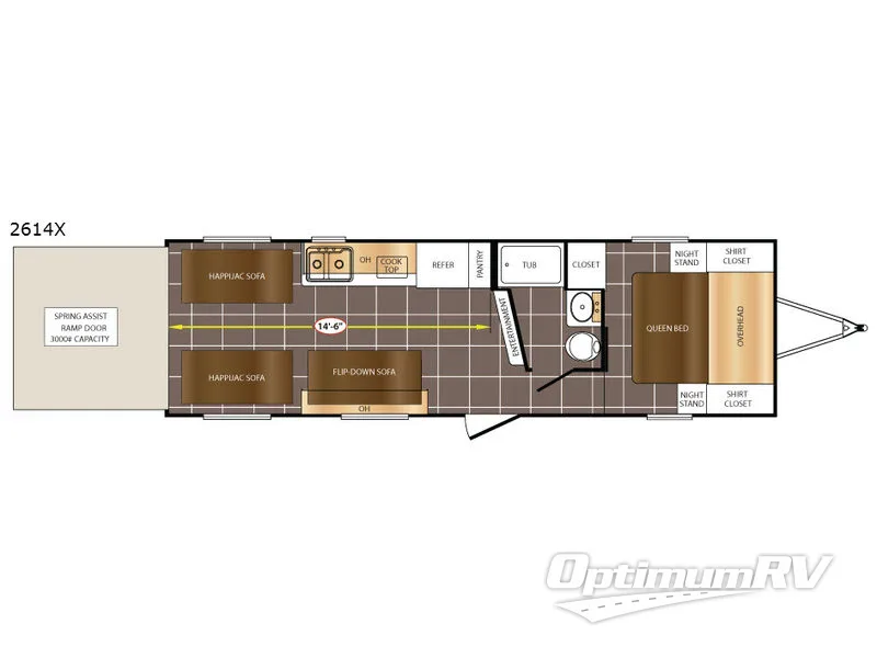 2017 Prime Time Fury 2614X Floorplan Photo