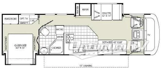 2008 Fleetwood Terra LX 31M Floorplan Photo