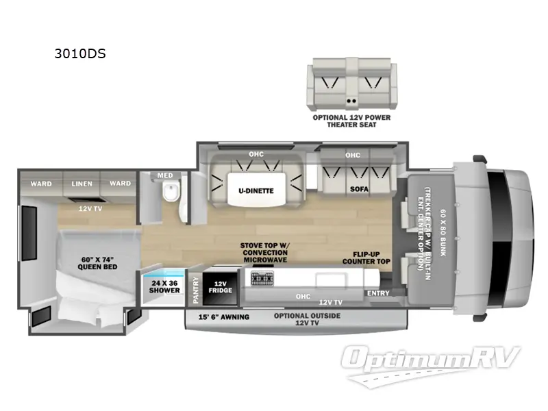 2026 Forest River Sunseeker 3010DS RV Floorplan Photo