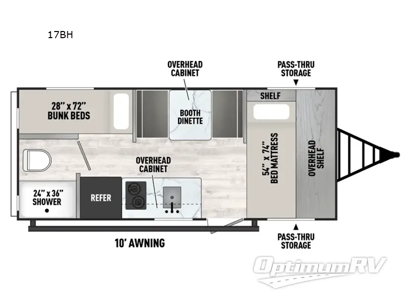 2025 Viking Viking 3K Series 17SBH Floorplan Photo