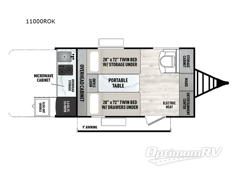 2025 Forest River Viking ROK 11000ROK Floorplan Photo