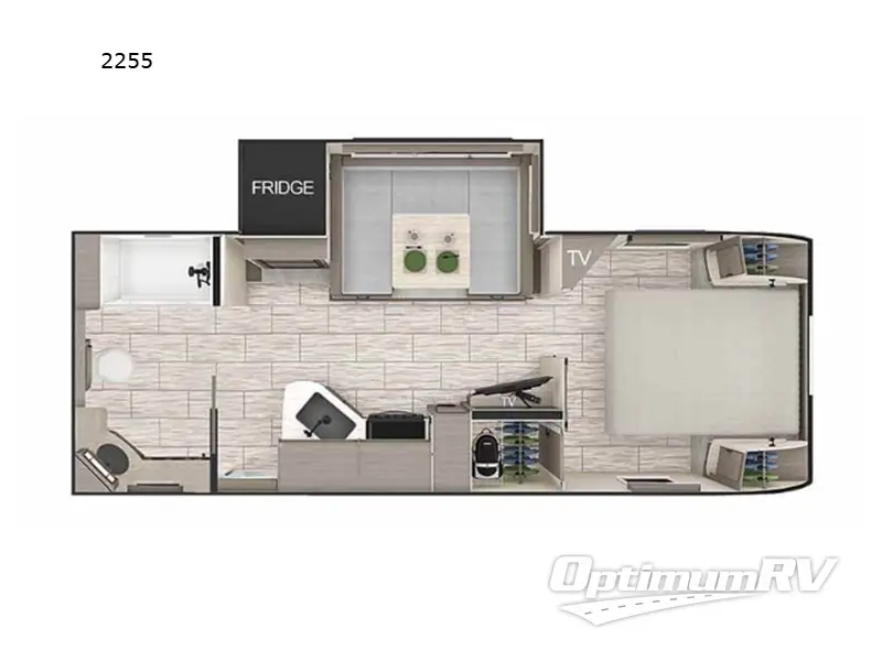 2025 Lance Lance Travel Trailers 2255 Floorplan Photo