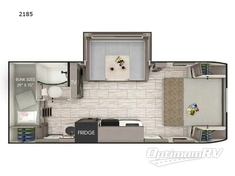 2025 Lance Lance Travel Trailers 2185 Floorplan Photo