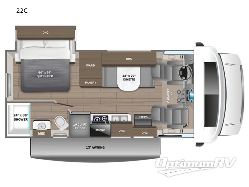 2024 Entegra Odyssey SE 22C Floorplan Photo