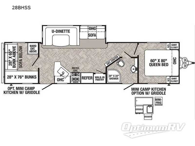 2022 Palomino Puma 28BHSS Floorplan Photo