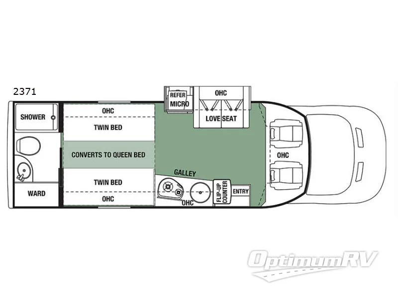 2018 Forest River Forester TS 2371 Floorplan Photo