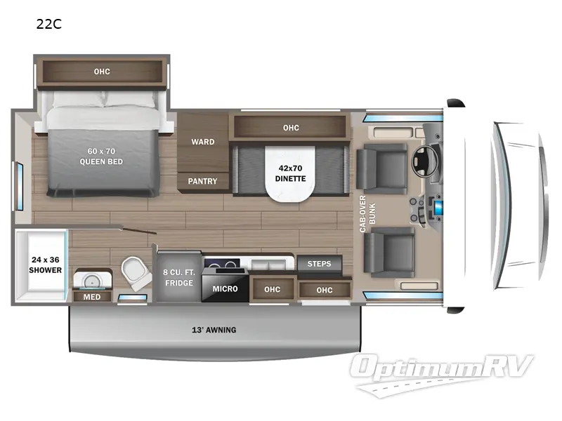 2023 Jayco Redhawk SE 22C Floorplan Photo