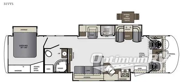 2015 Forest River Georgetown XL 377TSF RV Floorplan Photo