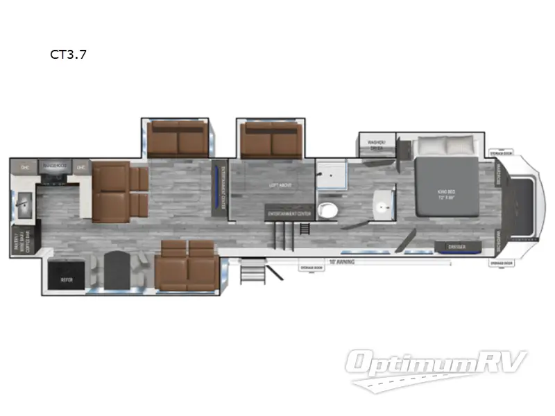2025 Heartland Corterra CT3.7 Floorplan Photo