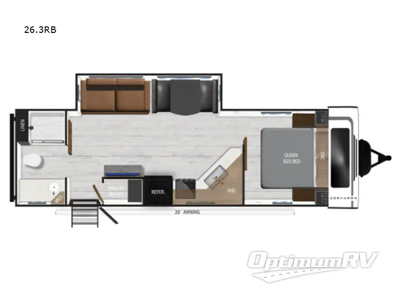 2025 Heartland Corterra 26.3RB RV Floorplan Photo