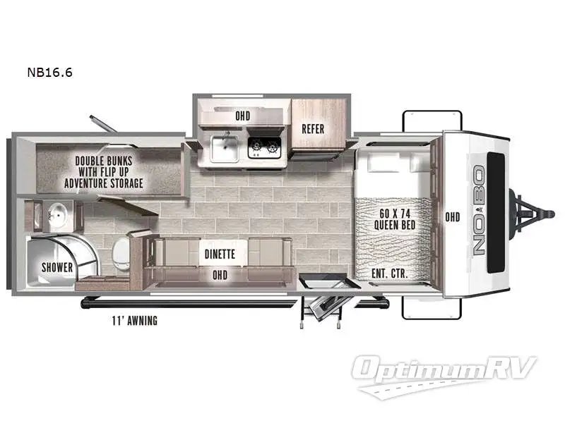 2022 Forest River No Boundaries NB16.6 Floorplan Photo