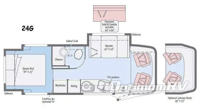 2017 Itasca Navion 24G Floorplan Photo