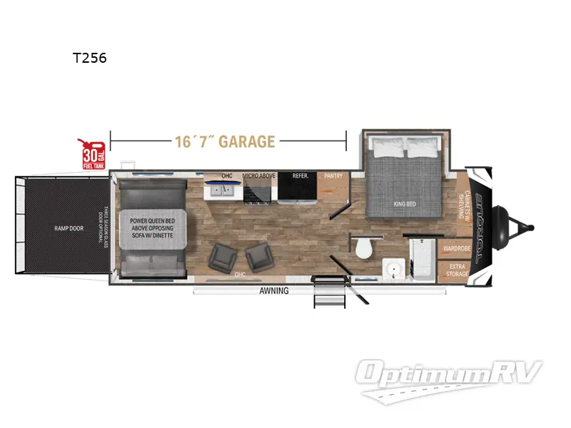 2024 Heartland Torque T256 RV Floorplan Photo