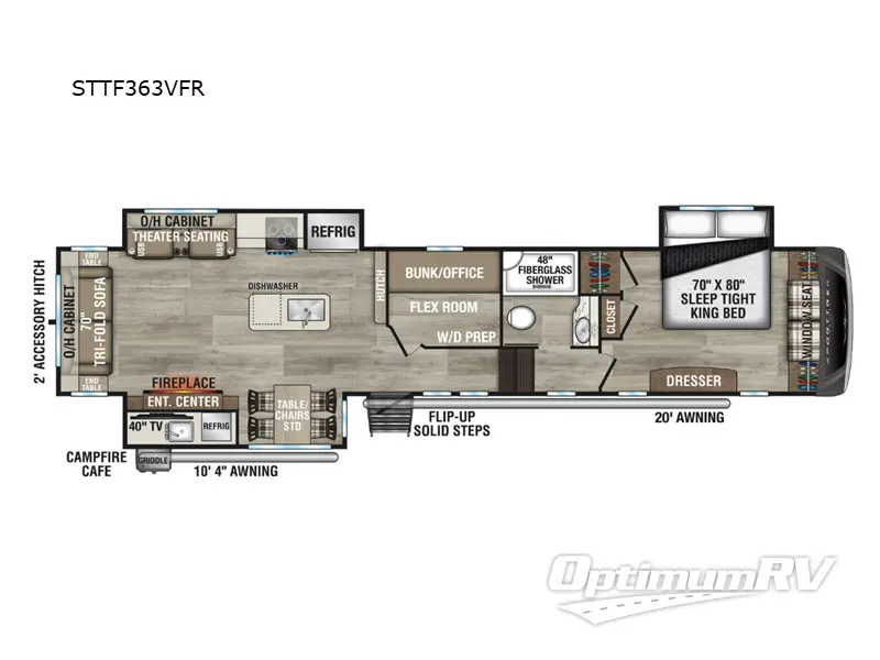2025 Venture SportTrek Touring Edition STTF363VFR Floorplan Photo