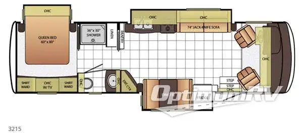 2015 Newmar Bay Star 3215 Floorplan Photo
