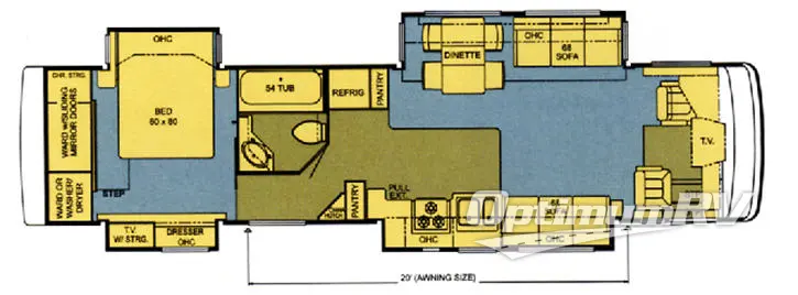 2005 Newmar Kountry Star Diesel 3907 Floorplan Photo