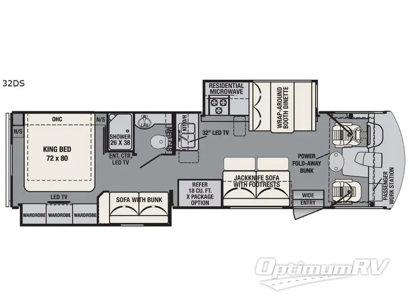 2017 Forest River FR3 32DS Floorplan Photo