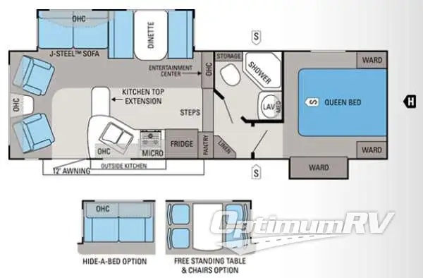 2013 Jayco Eagle HT 26 5RLS Floorplan Photo