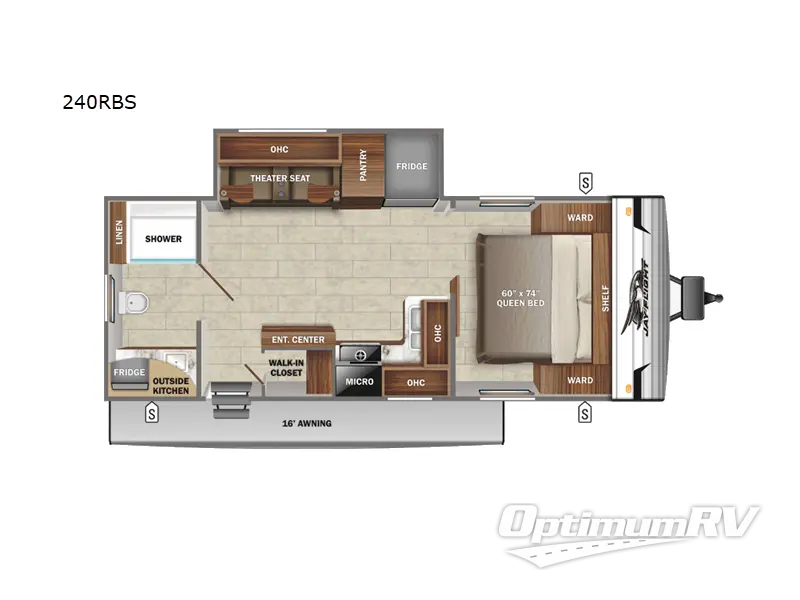 2022 Jayco Jay Flight SLX 8 240RBS Floorplan Photo