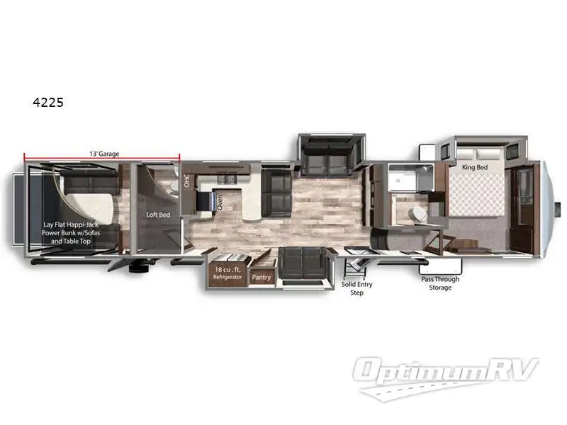 2022 Dutchmen Voltage 4225 Floorplan Photo