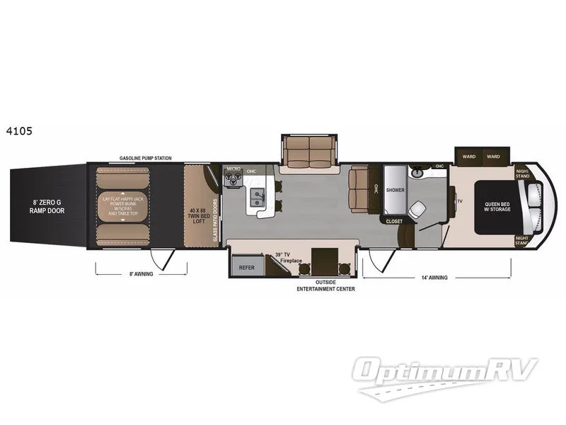 2017 Dutchmen Voltage V4105 Floorplan Photo
