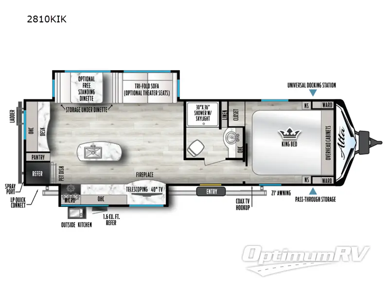 2025 East To West Alta 2810KIK Floorplan Photo