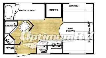 2011 Gulf Stream Ameri-Lite 15BH Floorplan Photo
