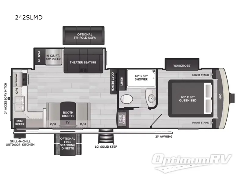 2025 Keystone Arcadia Super Lite 242SLMD Floorplan Photo