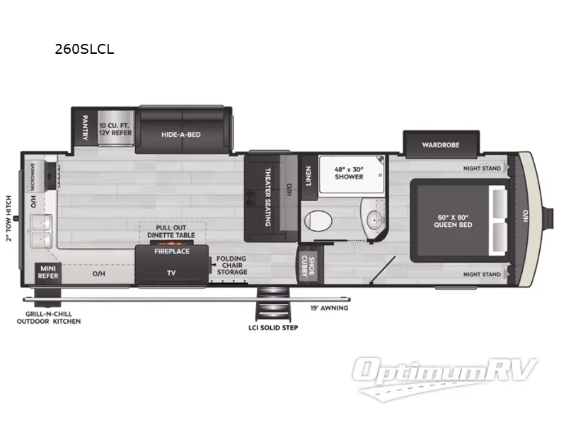 2025 Keystone Arcadia Super Lite 260SLCL Floorplan Photo