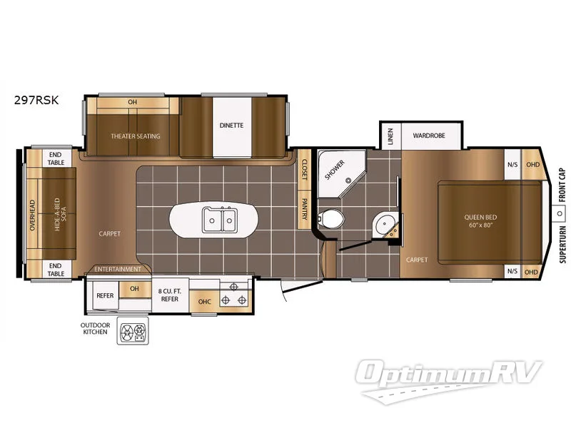 2017 Prime Time Crusader 297RSK Floorplan Photo