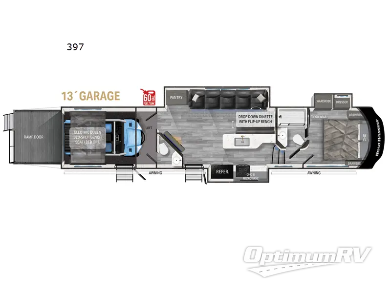2023 Heartland Road Warrior 397 Floorplan Photo