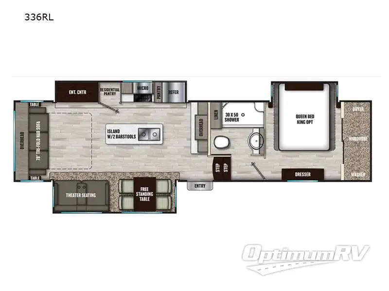2022 Shasta Phoenix 336RL RV Floorplan Photo