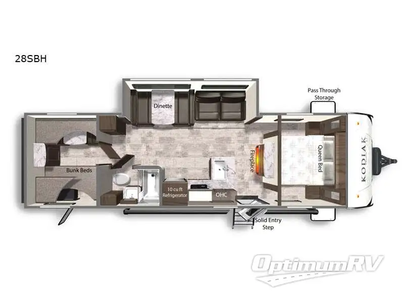 2022 Dutchmen Kodiak SE 28SBH Floorplan Photo